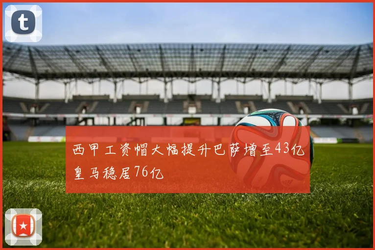 西甲工资帽大幅提升巴萨增至43亿皇马稳居76亿